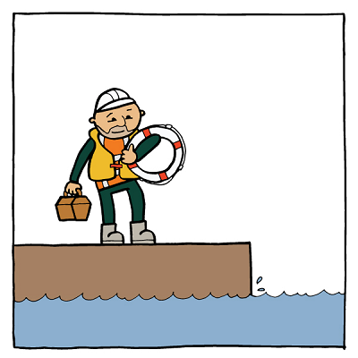 Werken op of langs het water